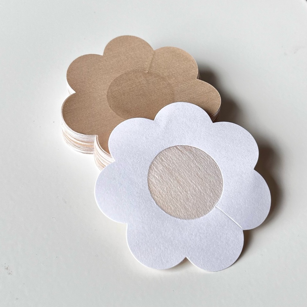 Smooth Flower Pasties - Light Beige